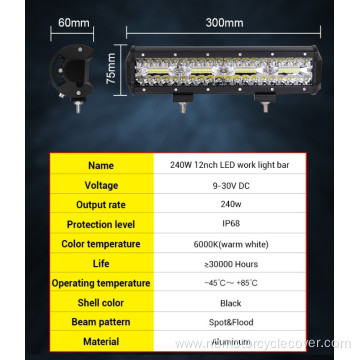 Led Bar Car 12V 12inch combo offroad worklight